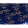 Tabouret LUXIA - Velours Navy & Gold