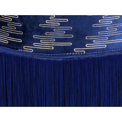 Tabouret LUXIA - Velours Navy & Gold