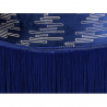 Tabouret LUXIA - Velours Navy & Gold
