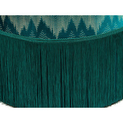 Tabouret LUXIA - Velours Green & Gold