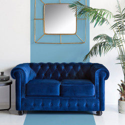 Canapé CHESTER - Velours Royal Blue