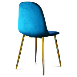 Chaise BAYA - Blue & Gold