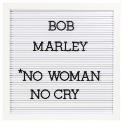 Tableau d'affichage MESSENGER - 30x30cm - WHITE - 188 Lettres