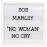 Tableau d'affichage MESSENGER - 30x30cm - WHITE - 188 Lettres