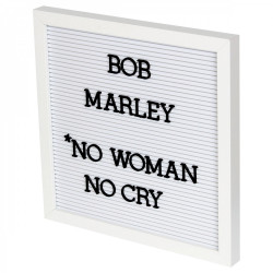 Tableau d'affichage MESSENGER - 30x30cm - WHITE - 188 Lettres
