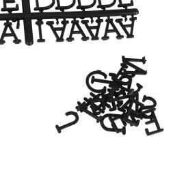 Tableau d'affichage MESSENGER - 30x30cm - WHITE - 188 Lettres