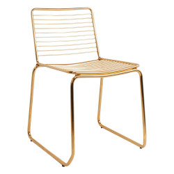 Chaise WIRE - Polished Gold