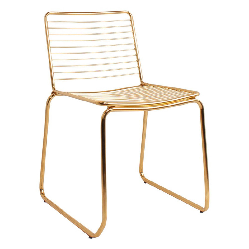 Chaise WIRE - Polished Gold