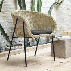 Fauteuil SAHARA rotin - Natural