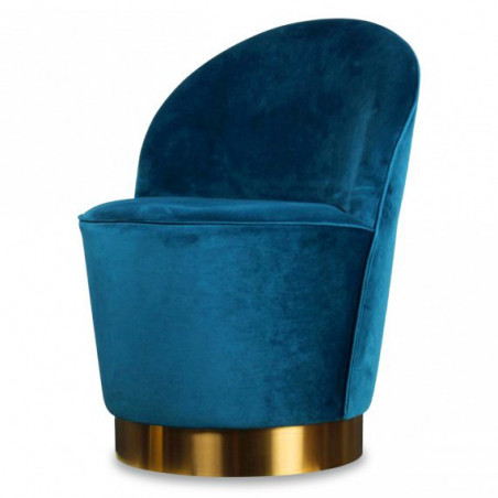 Fauteuil YOAN Velours - Canard Fauteuil YOAN Velours - Canard
