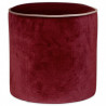 Tabouret JILY - Velours Lie de vin et sable