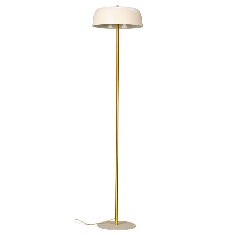 Lampadaire à poser HAT - Blanc & Laiton