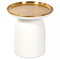 Guéridon JELLY - White & Gold