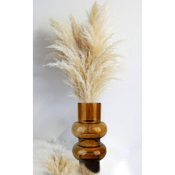 Vase MYLA en vere soufflé Ambre