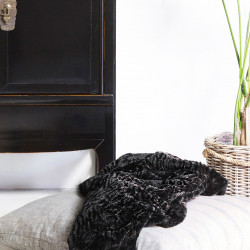 Plaid DOLCE fourrure - Black
