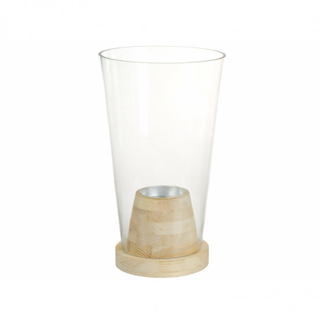 Vase TANGLE en verre soufflé et bois massif Vase TANGLE en verre soufflé et bois massif