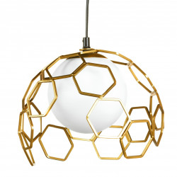 Suspension HEXO - Acier doré