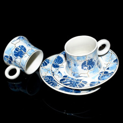 Coffret service à café 6pers BLUE TROPICS