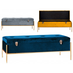 Banc / Malle - CASSY - Velours ( 3 finitions au choix)