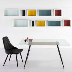 Table à manger TENGA - 140x80 (Black or White)