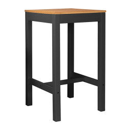 Table haute RENZO - Anthracite & Chêne
