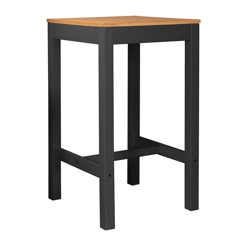 Table haute RENZO - Anthracite & Chêne