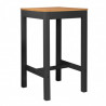 Table haute RENZO - Anthracite & Chêne