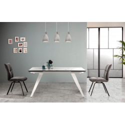Table à manger extensible DUKEN - White