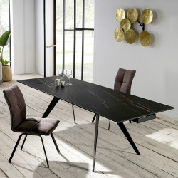 Table à manger extensible NUKEM - Black