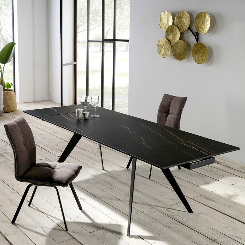 Table à manger extensible NUKEM - Black