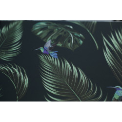 Papier Peint  JUNGLE - Bleu royal - 10m x 53 cm