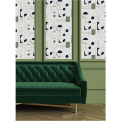 Papier Peint DAISY - Vert pastel - 10m x 53 cm
