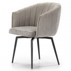Fauteuil pivotant SHELL - Gris