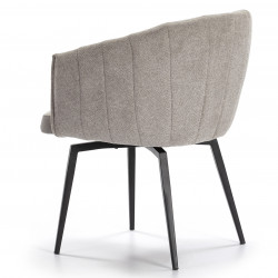 Fauteuil pivotant SHELL - Gris