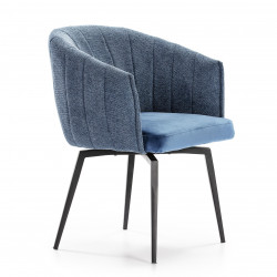 Fauteuil pivotant SHELL - Cobalt