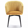 Fauteuil pivotant SHELL - Jaune