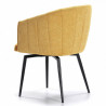 Fauteuil pivotant SHELL - Jaune