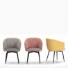 Fauteuil pivotant SHELL - Jaune