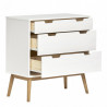 Commode ZICO Blanc & Chêne - S