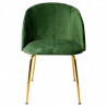 Chaise LALY Velvet & Gold - Single green Edition
