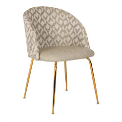 Chaise LALY Cotton & Gold - Jazz Edition