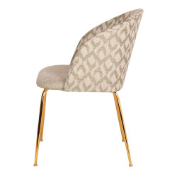 Chaise LALY Cotton & Gold - Jazz Edition