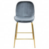 Tabouret GAB Velvet & Gold - Pétrole