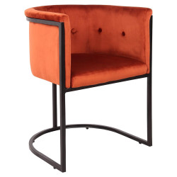 Chaise AYON Velvet - Brick