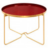 Table basse CITY Red passion & Gold - 70cm