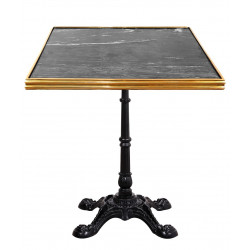 Table à manger BISTRONOMY Black Marble & Gold