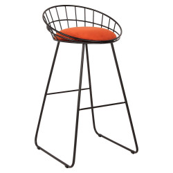 Tabouret FLEX Velvet & Black