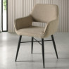 Fauteuil NOMO - Toile de coton Beige
