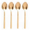 Ensemble 6 cuillères à dessert PURA - Inox doré