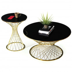 Table TWIST Black & Gold
